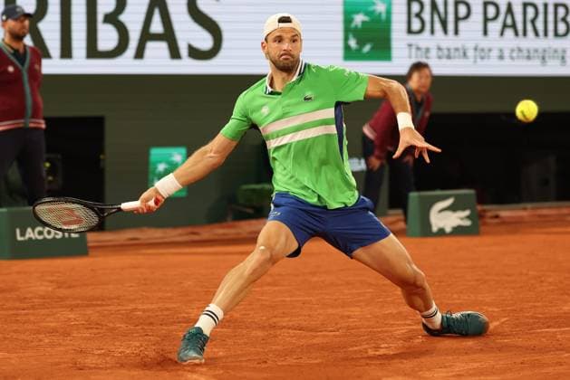 ROLAND GARROS 2024 Thierry Larret Maxppp. Tennis. Roland Garros 2024. Internationaux de France de tennis. Stade Roland Garros, Paris (75). Le 1er juin 2024. Court Philippe Chatrier : Zizou BERG (BEL) vs Grigor DIMITROV (BUL) PARIS (75) STADE ROLAND GARROS PARIS ILE DE FRANCE FRANCE  Copyright: xThierryxLarret MAXPPPxThierryxLarretx TL_20240601_2005 0492768545st
