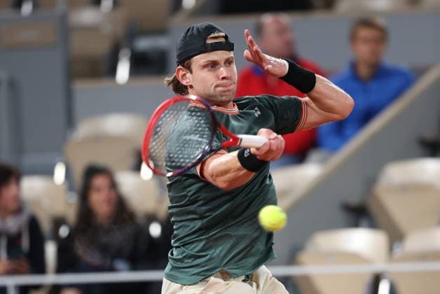 ROLAND GARROS 2024 Thierry Larret Maxppp. Tennis. Roland Garros 2024. Internationaux de France de tennis. Stade Roland Garros, Paris (75). Le 1er juin 2024. Court Philippe Chatrier : Zizou BERG (BEL) vs Grigor DIMITROV (BUL) PARIS (75) STADE ROLAND GARROS PARIS ILE DE FRANCE FRANCE  Copyright: xThierryxLarret MAXPPPxThierryxLarretx TL_20240601_2011 0492768551st