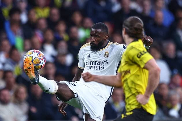 SOCCER - UEFA CL, Dortmund vs Madrid LONDON,ENGLAND,01.JUN.24 - SOCCER - UEFA Champions League, final, Borussia Dortmund vs Real Madrid CF. Image shows Antonio Ruediger (Madrid).  GEPAxpictures xMichaelxZemanek