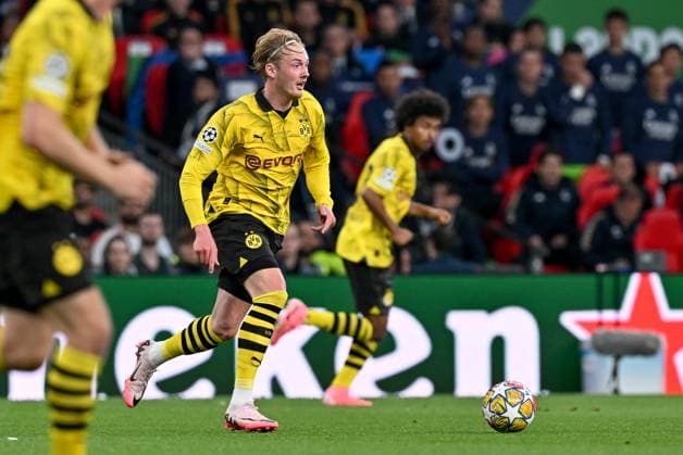 20240601 Champions League Final Dortmund vs Real Madrid Julian Brandt (19) of Dortmund pictured during a soccer game between German Borussia Dortmund and Spanish Real Madrid CF in the UEFA Champions League Final of the 2023-24 season, on Saturday 1 June 2024 in London , United Kingdom . PHOTO SPORTPIX David Catry London Wembley Stadium United Kingdom  Copyright: xSportpix.bex xDavidxCatryxDavidxCatryx