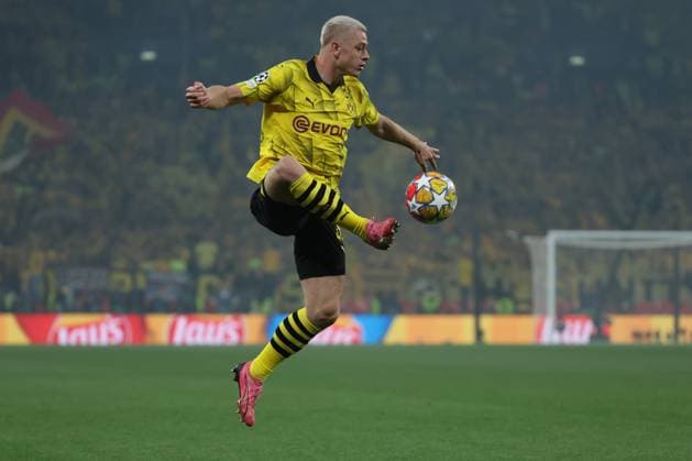 Borussia Dortmund s Marcel Sabtizer in action during the UEFA Champions League final soccer match between Borussia Dortmund and Real Madrid, in London, Britain, 01 June 2024. UEFA Champions League final - Borussia Dortmund vs Real Madrid !ACHTUNG: NUR REDAKTIONELLE NUTZUNG!  Copyright: xKikoxHuescax(es-ES)x GRAF2861 20240601-55013752717_1