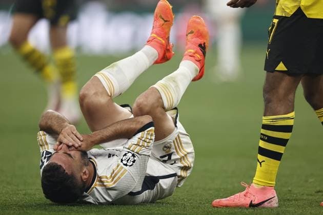 LONDON - Daniel Carvajal of Real Madrid during the UEFA Champions League Final between Borussia Dortmund and Real Madrid at Wembley Stadium on June 1, 2024 in London, United Kingdom. ANP Hollandse Hoogte MAURICE VAN STEEN UEFA Champions League 2023 24 FINAL 2024 xVIxANPxSportx xVanxSteenxFotografiexIVx 500100618 originalFilename: 500100618.jpg