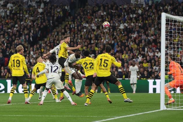 Borussia Dortmund v Real Madrid Champions League 01 06 2024. Final Goal 0-1 Daniel Carvajal (2) of Real Madrid scores a goal during the Champions League Final match between Borussia Dortmund and Real Madrid at Wembley Stadium, London, England on 1 June 2024. London Wembley Stadium Greater London England Editorial use only , Copyright: xNigelxKeenex PSI-19804-0063