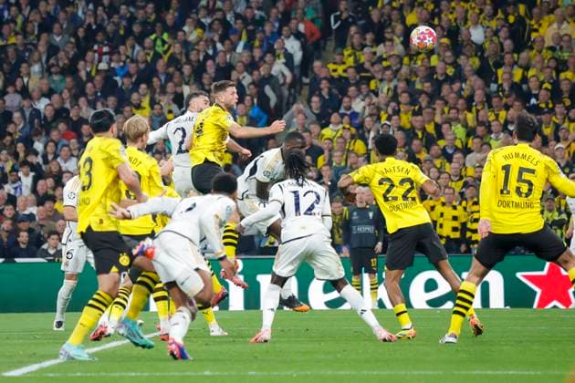 UEFA Champions League Final 2024 Borussia Dortmund Real Madrid London, England 20240601 Real Madrids Dani Carvajal crowds 0 1 painted during the Champions League Final between Borussia Dortmund and Real Madrid at Wembley Stadium Photo Svein Ove Ekornesvag NTB London England EDITORIAL USE ONLY RESTRICTED USE FOR BETTING COMPANIES  Copyright: xSveinxOvexEkornesvagx xNTBx