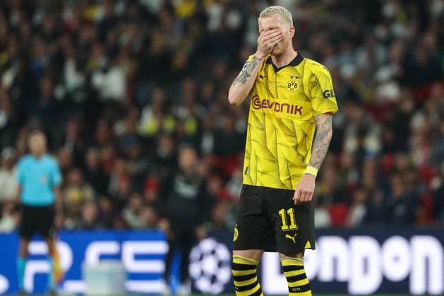 UEFA Champions League Final 2024 Borussia Dortmund Real Madrid on 01 06 2024 at Wembley Stadium in London Marco Reus Dortmund 11 dissatisfied, disappointed, disappointed, dejected MH