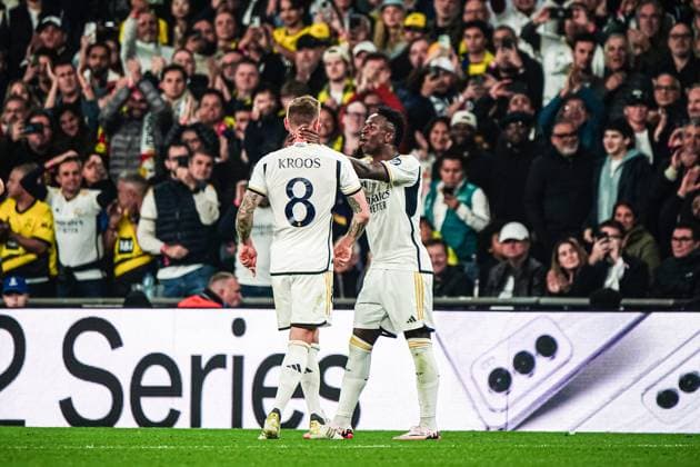 Substitution Toni Kroos Real Madrid, 08 ENG, Borussia Dortmund vs Real Madrid, Football, Champions League, Final, 2023 2024 season, 01 06 2024 ENG, Borussia Dortmund vs Real Madrid, Football, Champions League, Final, 2023 2024 season, 01 06 2024 London Copyright: xEibner-Pressefoto MarcelxvonxFehrnx EP_MFN