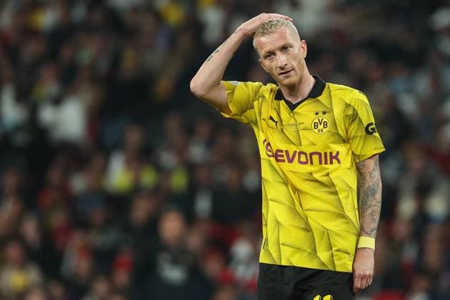 UEFA Champions League Final 2024 Borussia Dortmund Real Madrid on 01 06 2024 at Wembley Stadium in London Marco Reus Dortmund 11 dissatisfied, disappointed, disappointed, dejected MH