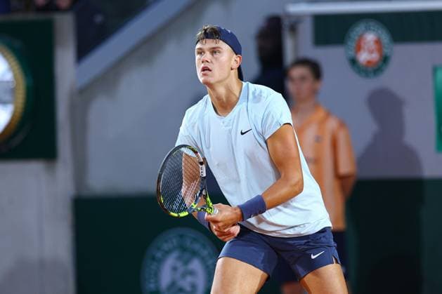 2024.06.01 Paryz Tenis French Open Roland Garros 2024 Jozef Kovalik - Holger Rune N Z Holger Rune Foto Pawel Andrachiewicz PressFocus 2024.06.01 Paris Tennis French Open Roland Garros 2024 Jozef Kovalik - Holger Rune Holger Rune Photo Pawel Andrachiewicz PressFocus NEWSPIX.PL --- Newspix.pl  20240601_PF_PA599