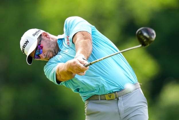 June 1, 2024, Hamilton, On, CANADA: Ryan Fox tees off on the fourth hole during the Canadian Open in Hamilton, Ont., on Saturday, June 1, 2024. Canada News - June 1, 2024  - ZUMAc35_ 20240601_zaf_c35_087 Copyright: xNathanxDenettex