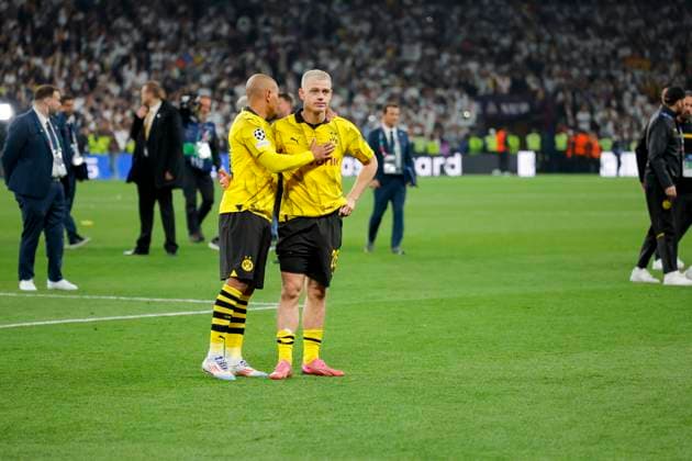 UEFA Champions League Final 2024 Borussia Dortmund Real Madrid London, England 20240601 Borussia Dortmunds Julian Ryerson after the Champions League Final between Borussia Dortmund and Real Madrid at Wembley Stadium Photo Svein Ove Ekornesvag NTB London England EDITORIAL USE ONLY RESTRICTED USE FOR BETTING COMPANIES  Copyright: xSveinxOvexEkornesvagx xNTBx