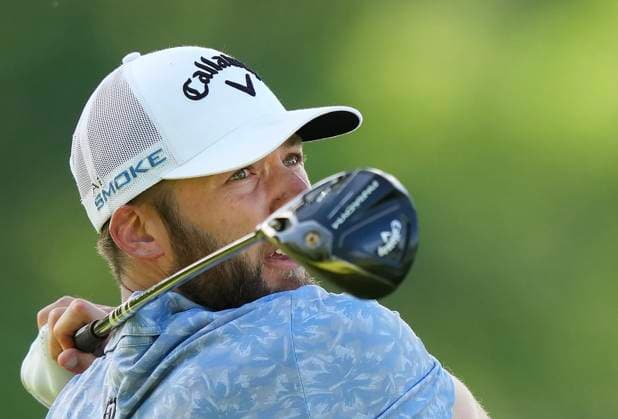 June 1, 2024, Hamilton, On, CANADA: Sam Burns tees off on the fourth hole during the Canadian Open in Hamilton, Ont., on Saturday, June 1, 2024. Canada News - June 1, 2024  - ZUMAc35_ 20240601_zaf_c35_104 Copyright: xNathanxDenettex