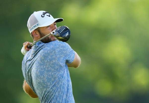 June 1, 2024, Hamilton, On, CANADA: Sam Burns tees off on the fourth hole during the Canadian Open in Hamilton, Ont., on Saturday, June 1, 2024. Canada News - June 1, 2024  - ZUMAc35_ 20240601_zaf_c35_106 Copyright: xNathanxDenettex