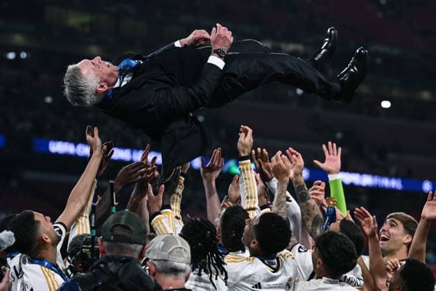 Mg Londra (Inghilterra) 01 06 2024 - finale Champions League Borussia Dortmund-Real Madrid foto Matteo Gribaudi Image nella foto: Carlo Ancelotti 