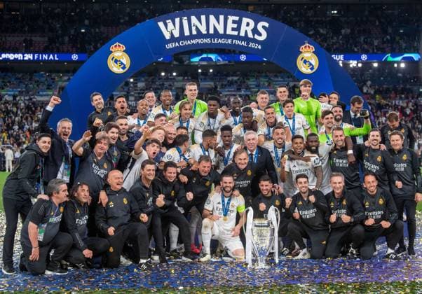 Football, Men, Season 2023 2024, Champions League Final , Borussia Dortmund Real Madrid, Winner photo Madrid, 01 06 2024, Copyright: xSebastianxRäppold MatthiasxKochx