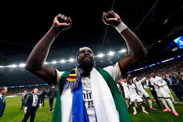 ENG: Borussia Dortmund v Real Madrid. UEFA Champions League 2023-2024. Final Antonio Rudiger of Real Madrid during the UEFA Champions League Final match between Borussia Dortmund and Real Madrid played at Wembley Stadium on June 1, 2024 in London, England. kpng Copyright: xBaguxBlancox xPRESSINPHOTOx PS_240601_100