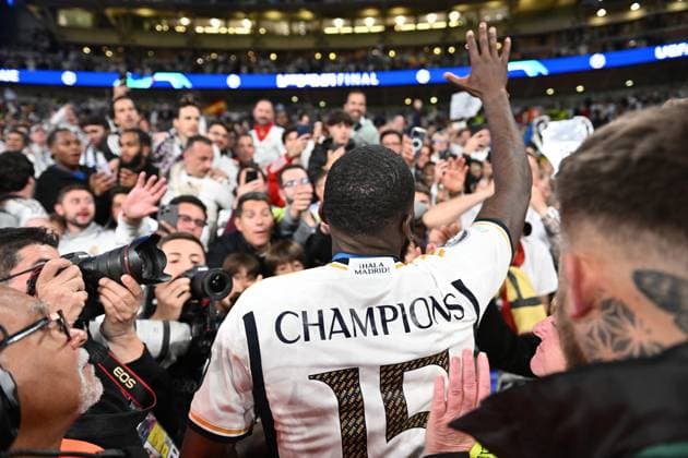 01 06 2024, xfux, Football UEFA Champions League Final 2024, Borussia Dortmund Real Madrid, emspor, v l Antonio Ruediger Real Madrid DFL DFB REGULATIONS PROHIBIT ANY USE OF PHOTOGRAPHS as IMAGE SEQUENCES and or QUASI VIDEO London