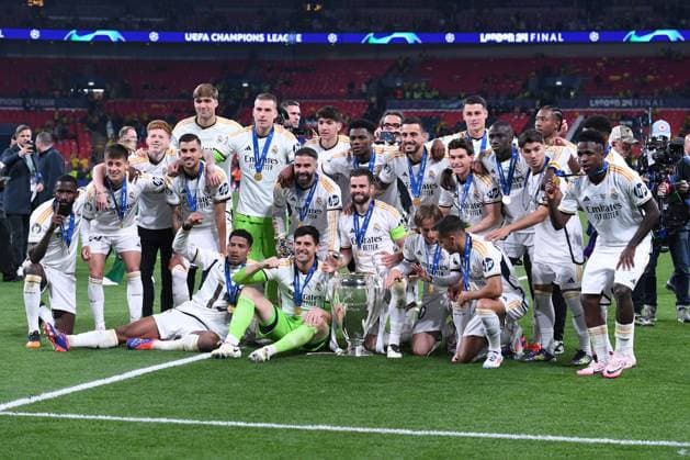 Soccer Champions League Final Borussia Dortmund Real Madrid on 01 06 2024 at Wembley Stadium in London Champions League Winner 2024 Real Madrid xRx