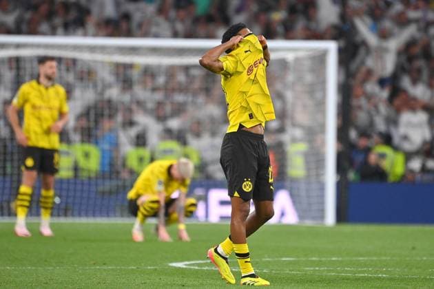 Ian MAATSEN Borussia Dortmund , after the match, disappointment, frustration, disappointed, frustrated, dejected, Football UEFA Champions League Final Borussia Dortmund Real Madrid on 01 06 2024, Wembley Staion