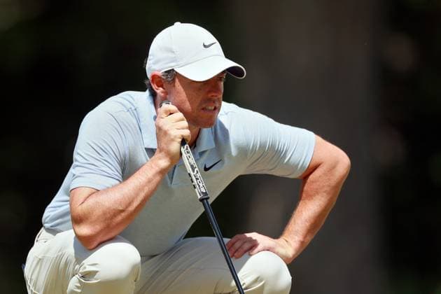 RBC Canadian Open Rory McIlroy of Northern Ireland lines up his putt on the 14th green during the third round of the RBC Canadian Open at Hamilton Golf & Country Club in Ancaster, Ontario, Canada, on Saturday, June 1, 2024. Ancaster Ontario United States  Copyright: xAmyxLemusx originalFilename:lemus-rbccanad240601_np7kg.jpg
