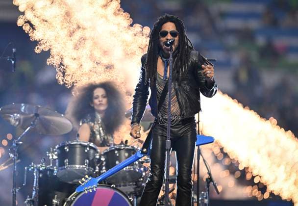 Football CHL FINALE 2023 2024 Final in London 01 06 2024 Borussia Dortmund Real Madrid Lenny Kravitz at the opening show act
