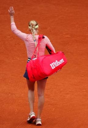 Anastasia Potapova leaves court after a 6-0 6-0 defeat to Iga Swiatek French Open Tennis, Day 8, Tennis, Roland Garros, Paris, France - 02 June 2024  Copyright: xJavierxGarcia Shutterstockx 14519127g