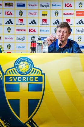 240602 Head coach Jon Dahl Tomasson of the Swedish national football team at a press conference on June 2, 2024 in Malmö Photo Christian Örnberg BILDBYRAN COP 166 CO0418 fotboll football soccer fotball landskamp presskonferens press conference sverige sweden sverige a bbeng  Copyright: CHRISTIANxÖRNBERG BB240602CO004