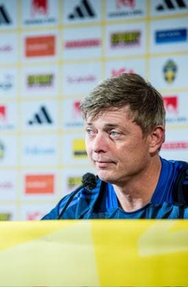 240602 Head coach Jon Dahl Tomasson of the Swedish national football team at a press conference on June 2, 2024 in Malmö Photo Christian Örnberg BILDBYRAN COP 166 CO0418 fotboll football soccer fotball landskamp presskonferens press conference sverige sweden sverige a bbeng  Copyright: CHRISTIANxÖRNBERG BB240602CO006