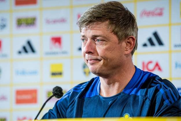 240602 Head coach Jon Dahl Tomasson of the Swedish national football team at a press conference on June 2, 2024 in Malmö Photo Christian Örnberg BILDBYRAN COP 166 CO0418 fotboll football soccer fotball landskamp presskonferens press conference sverige sweden sverige a bbeng  Copyright: CHRISTIANxÖRNBERG BB240602CO007