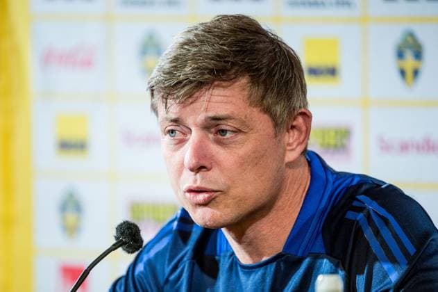 240602 Head coach Jon Dahl Tomasson of the Swedish national football team at a press conference on June 2, 2024 in Malmö Photo Christian Örnberg BILDBYRAN COP 166 CO0418 fotboll football soccer fotball landskamp presskonferens press conference sverige sweden sverige a bbeng  Copyright: CHRISTIANxÖRNBERG BB240602CO009