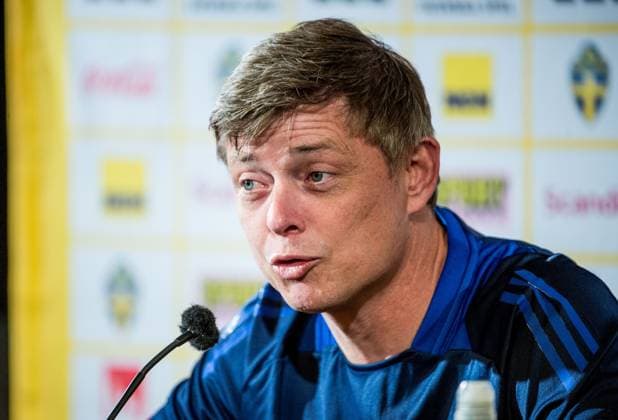 240602 Head coach Jon Dahl Tomasson of the Swedish national football team at a press conference on June 2, 2024 in Malmö Photo Christian Örnberg BILDBYRAN COP 166 CO0418 fotboll football soccer fotball landskamp presskonferens press conference sverige sweden sverige a bbeng  Copyright: CHRISTIANxÖRNBERG BB240602CO010