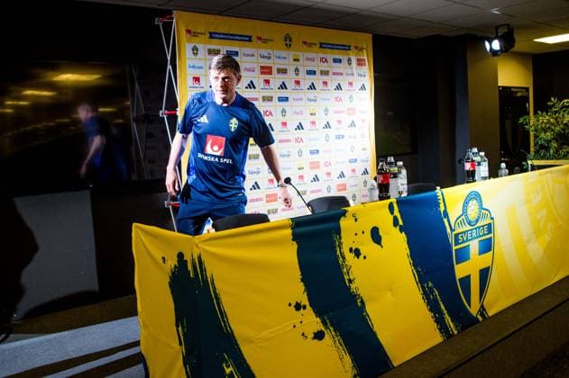 240602 Head coach Jon Dahl Tomasson of the Swedish national football team at a press conference on June 2, 2024 in Malmö Photo Christian Örnberg BILDBYRAN COP 166 CO0418 fotboll football soccer fotball landskamp presskonferens press conference sverige sweden sverige a bbeng  Copyright: CHRISTIANxÖRNBERG BB240602CO011
