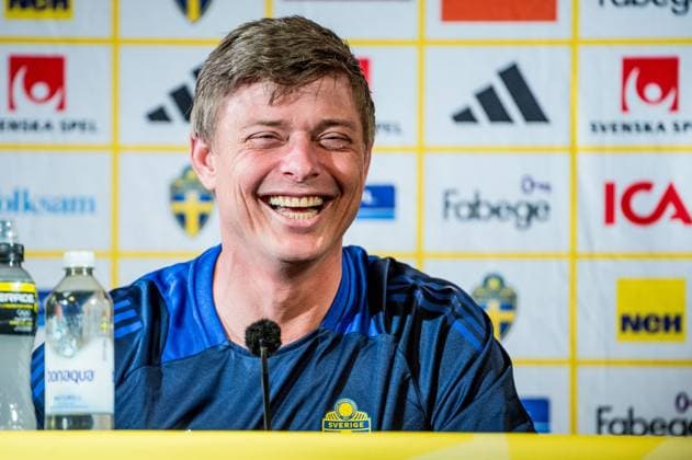 240602 Head coach Jon Dahl Tomasson of the Swedish national football team at a press conference on June 2, 2024 in Malmö Photo Christian Örnberg BILDBYRAN COP 166 CO0418 fotboll football soccer fotball landskamp presskonferens press conference sverige sweden sverige a bbeng  Copyright: CHRISTIANxÖRNBERG BB240602CO013