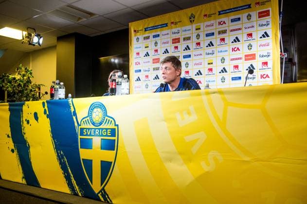 240602 Head coach Jon Dahl Tomasson of the Swedish national football team at a press conference on June 2, 2024 in Malmö Photo Christian Örnberg BILDBYRAN COP 166 CO0418 fotboll football soccer fotball landskamp presskonferens press conference sverige sweden sverige a bbeng  Copyright: CHRISTIANxÖRNBERG BB240602CO015