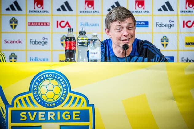240602 Head coach Jon Dahl Tomasson of the Swedish national football team at a press conference on June 2, 2024 in Malmö Photo Christian Örnberg BILDBYRAN COP 166 CO0418 fotboll football soccer fotball landskamp presskonferens press conference sverige sweden sverige a bbeng  Copyright: CHRISTIANxÖRNBERG BB240602CO016