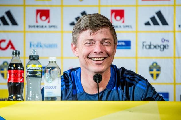 240602 Head coach Jon Dahl Tomasson of the Swedish national football team at a press conference on June 2, 2024 in Malmö Photo Christian Örnberg BILDBYRAN COP 166 CO0418 fotboll football soccer fotball landskamp presskonferens press conference sverige sweden sverige a bbeng  Copyright: CHRISTIANxÖRNBERG BB240602CO017