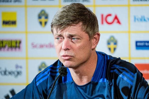 240602 Head coach Jon Dahl Tomasson of the Swedish national football team at a press conference on June 2, 2024 in Malmö Photo Christian Örnberg BILDBYRAN COP 166 CO0418 fotboll football soccer fotball landskamp presskonferens press conference sverige sweden sverige a bbeng  Copyright: CHRISTIANxÖRNBERG BB240602CO018