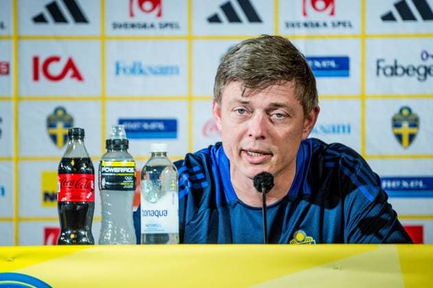 240602 Head coach Jon Dahl Tomasson of the Swedish national football team at a press conference on June 2, 2024 in Malmö Photo Christian Örnberg BILDBYRAN COP 166 CO0418 fotboll football soccer fotball landskamp presskonferens press conference sverige sweden sverige a bbeng  Copyright: CHRISTIANxÖRNBERG BB240602CO022