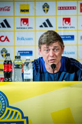 240602 Head coach Jon Dahl Tomasson of the Swedish national football team at a press conference on June 2, 2024 in Malmö Photo Christian Örnberg BILDBYRAN COP 166 CO0418 fotboll football soccer fotball landskamp presskonferens press conference sverige sweden sverige a bbeng  Copyright: CHRISTIANxÖRNBERG BB240602CO023
