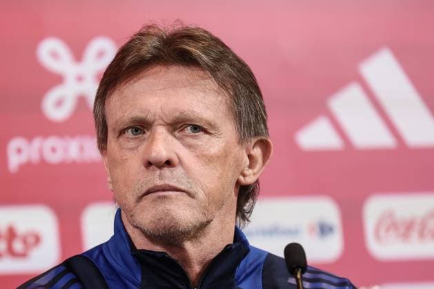 RBFA sports director Football Frank Vercauteren pictured during a press conference, PK, Pressekonferenz of the Belgian national soccer team Red Devils, at the Royal Belgian Football Association s training center in Tubize, Sunday 02 June 2024. The Red Devils are preparing for the Euro 2024 European Championships in Germany. BRUNOxFAHY  x93829042x