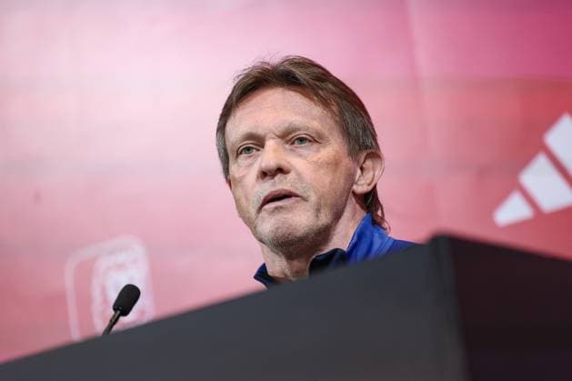RBFA sports director Football Frank Vercauteren pictured during a press conference, PK, Pressekonferenz of the Belgian national soccer team Red Devils, at the Royal Belgian Football Association s training center in Tubize, Sunday 02 June 2024. The Red Devils are preparing for the Euro 2024 European Championships in Germany. BRUNOxFAHY  x93829339x
