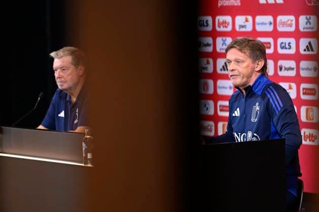 Media Activities of the Belgian National Football team - 20240602 TUBIZE, BELGIUM - JUNE 02 : Vercauteren Franky technical director of Belgium talking to the press during a press conference, PK, Pressekonferenz prior to the UEFA EURO, EM, Europameisterschaft,Fussball 2024 European Football Championship at the Belgian National Football center on June 02, 2024 in Tubize, Belgium, 02 06 2024 Tubize Belgium  Copyright: xNicoxVereeckenx