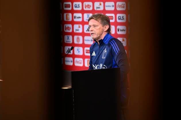 Media Activities of the Belgian National Football team - 20240602 TUBIZE, BELGIUM - JUNE 02 : Vercauteren Franky technical director of Belgium talking to the press during a press conference, PK, Pressekonferenz prior to the UEFA EURO, EM, Europameisterschaft,Fussball 2024 European Football Championship at the Belgian National Football center on June 02, 2024 in Tubize, Belgium, 02 06 2024 Tubize Belgium  Copyright: xNicoxVereeckenx