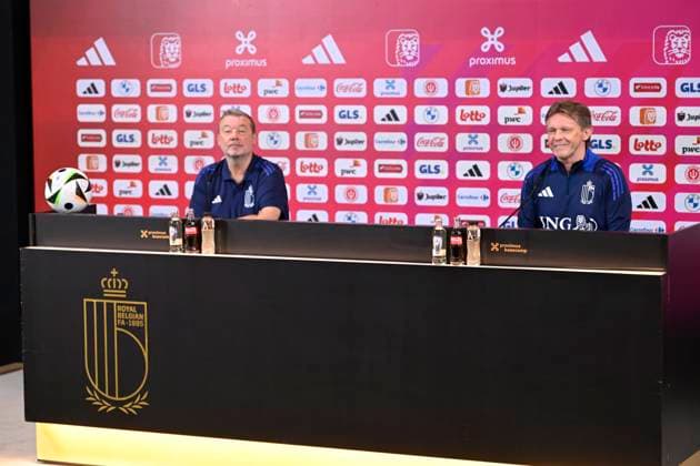 Media Activities of the Belgian National Football team - 20240602 TUBIZE, BELGIUM - JUNE 02 : Vercauteren Franky technical director of Belgium talking to the press during a press conference, PK, Pressekonferenz prior to the UEFA EURO, EM, Europameisterschaft,Fussball 2024 European Football Championship at the Belgian National Football center on June 02, 2024 in Tubize, Belgium, 02 06 2024 Tubize Belgium  Copyright: xNicoxVereeckenx