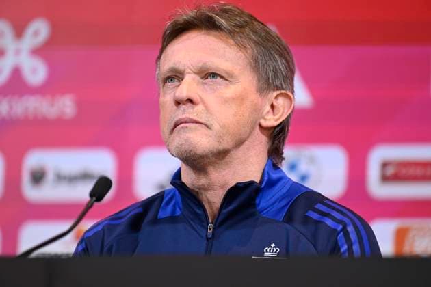 Media Activities of the Belgian National Football team - 20240602 TUBIZE, BELGIUM - JUNE 02 : Vercauteren Franky technical director of Belgium talking to the press during a press conference, PK, Pressekonferenz prior to the UEFA EURO, EM, Europameisterschaft,Fussball 2024 European Football Championship at the Belgian National Football center on June 02, 2024 in Tubize, Belgium, 02 06 2024 Tubize Belgium  Copyright: xNicoxVereeckenx