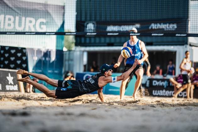 Beach Volleyball Men Queen and King of the Court Hamburg 01 06 2024 Philipp Waller AUT Hamburg Active City Arena Heiligengeistf Hamburg Germany