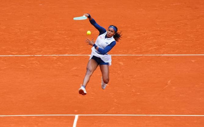 Coco Gauff in fourth round action French Open Tennis, Day 8, Tennis, Roland Garros, Paris, France - 02 June 2024  Copyright: xJavierxGarcia Shutterstockx 14519127q