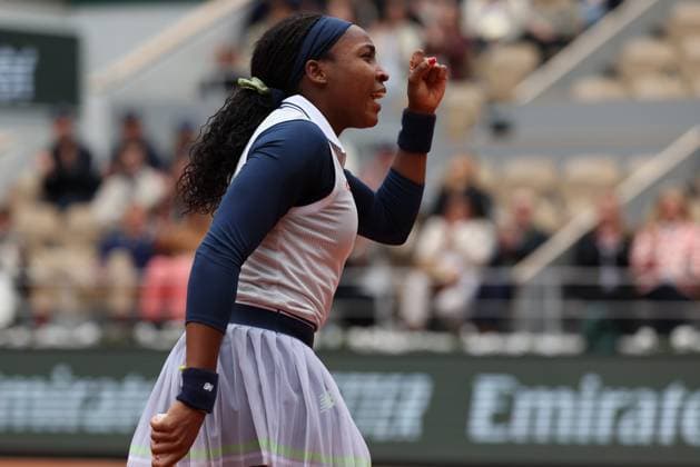 ROLAND GARROS 2024 Thierry Larret Maxppp. Tennis. Roland Garros 2024. Internationaux de France de tennis. Stade Roland Garros, Paris (75). Le 2 juin 2024. Court Philippe Chatrier : Coco GAUFF (USA) vs Elisabetta COCCIARET PARIS (75) STADE ROLAND GARROS PARIS ILE DE FRANCE FRANCE  Copyright: xThierryxLarret MAXPPPxThierryxLarretx TL_20240602_0142 0492784231st