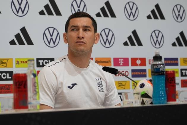 Taras Stepanenko Ukraine Herzo Base 02 06 2024 Press conference Ukraine, Home Ground World of Adidas, Herzogenaurach