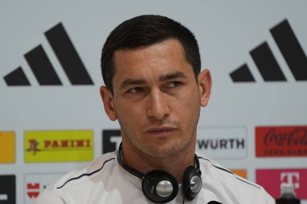 Taras Stepanenko Ukraine Herzo Base 02 06 2024 Press conference Ukraine, Home Ground World of Adidas, Herzogenaurach