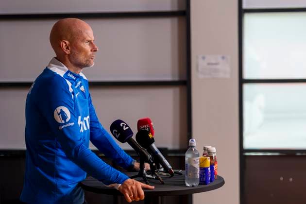 A national football team Oslo 20240602 National team manager Stale Solbakken during the press conference for the mens national teams training at Ullevaal Stadium on Sunday ahead of the private international matches against Kosovo and Denmark Photo Frederik Ringnes NTB Oslo Norway EDITORIAL USE ONLY RESTRICTED USE FOR BETTING COMPANIES  Copyright: xFrederikxRingnesx xNTBx